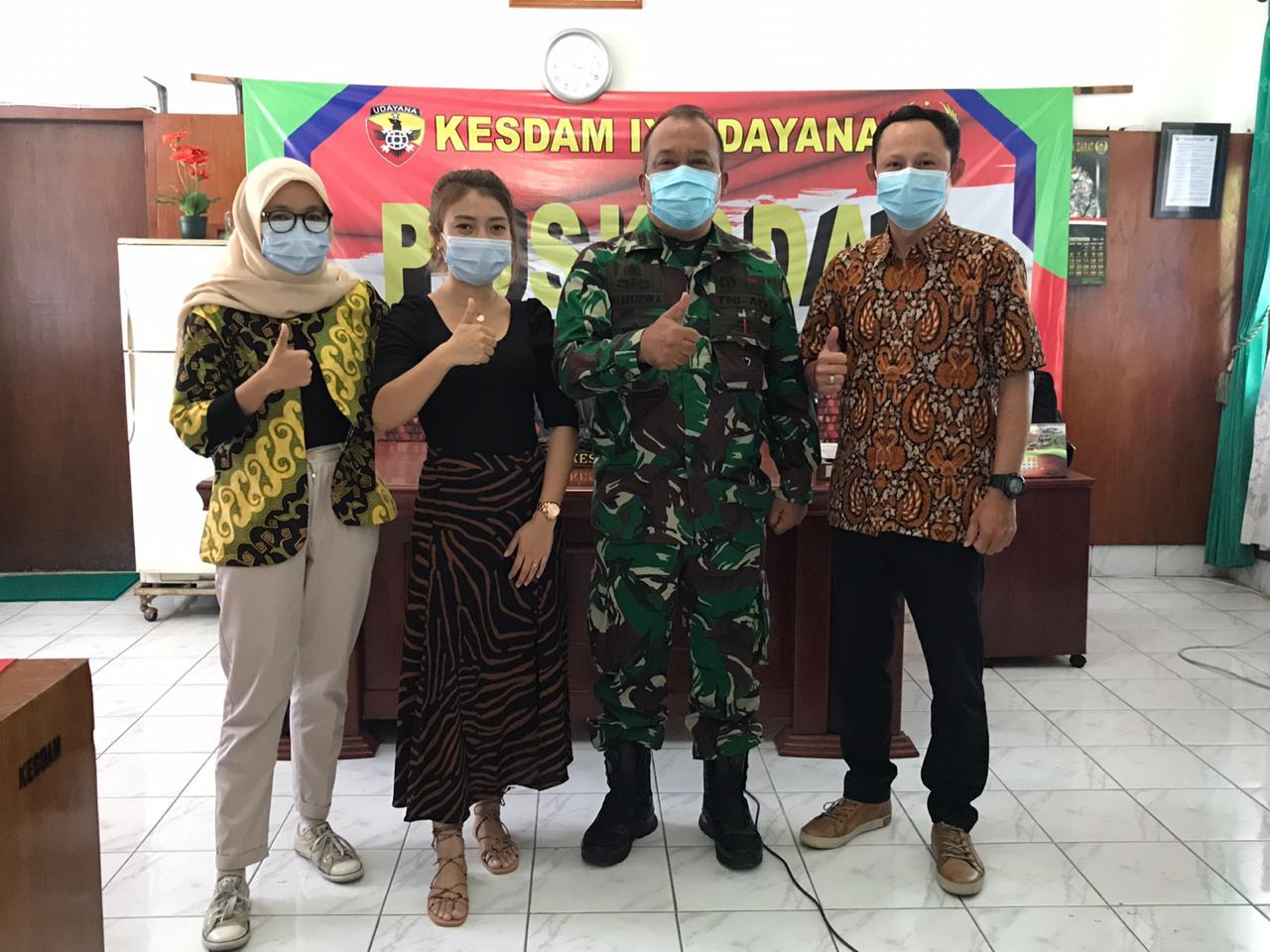 Koordinasi bersama personel TNI
